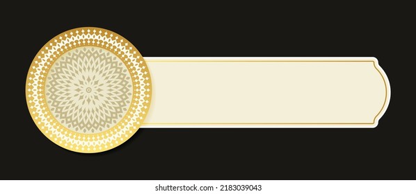 Luxury mandala decorative banner design