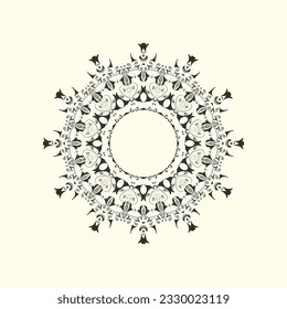 Luxury mandala decorative and ornamental design for coloring page, greeting card, invitation, wedding card, birthday and different uses.