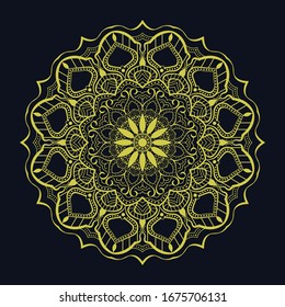 Luxus-Mandala-Design im arabischen Stil