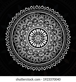 Luxury mandala design with background