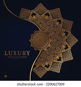Luxury mandala design background in gold color. Decorative mandala for print, poster, cover, brochure, flyer, banner
