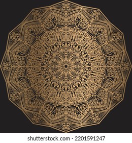 Luxury mandala design background template