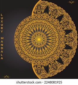 Luxury mandala design background template