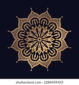 Luxury mandala design Background vector logo icon illustration