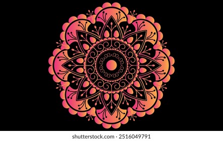 Luxury Mandala Design by Adobe Illustrator