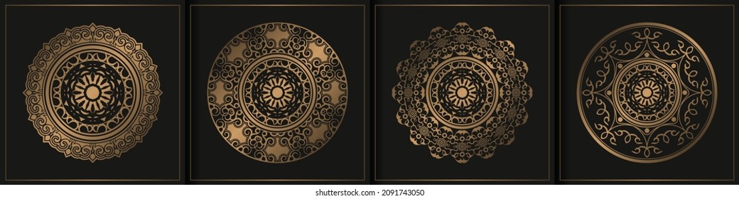 luxury mandala design collection template