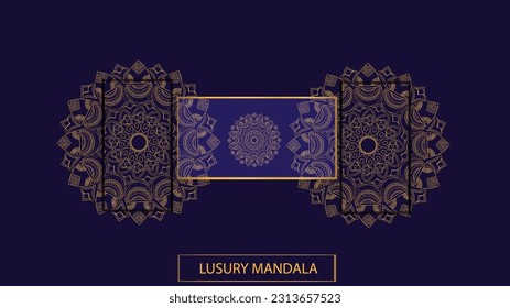 Luxury mandala design . corporate mandala design template . 