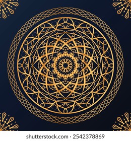 Modelo de formato de design de Mandala de luxo