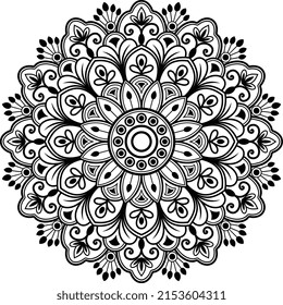 Luxury mandala design gold color Vetor