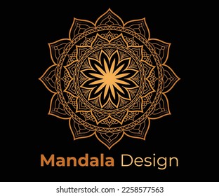 Luxury mandala design. Golden mandala design. Abstract background, art, pattern, print, background.