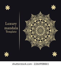 luxury mandala design presentation template