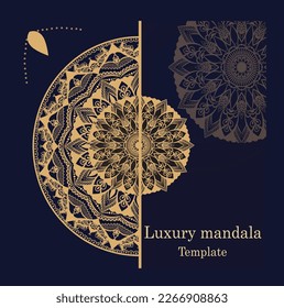 Design-Präsentationsvorlage für Luxus-Mandala