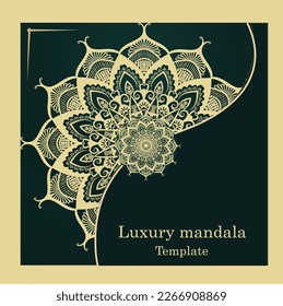 luxury mandala design presentation template