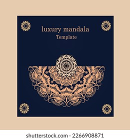 luxury mandala design presentation template