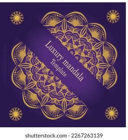 Design-Präsentationsvorlage für Luxus-Mandala