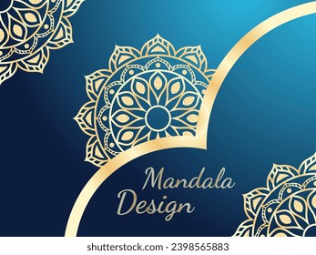 Luxus mandala Design, druckfertig.