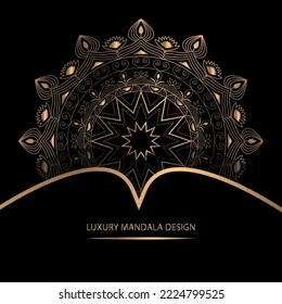 A luxury mandala design template