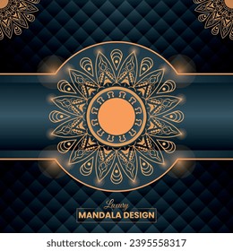 Luxury mandala design template and decorative background