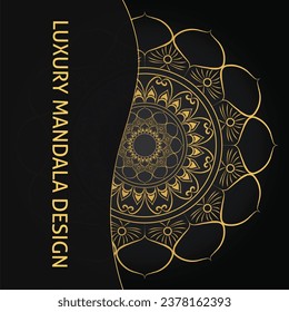 Luxury Mandala Design Template Eye Catching Mandala design. Luxury mandala background with golden arabesque pattern arabic islamic east style. decorative mandala