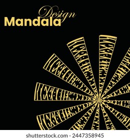 Luxury mandala design template for your any card.