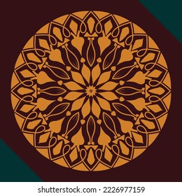 El diseño Mandala de lujo puede ser cualquier cerámica, azulejos, portada de libros y organizaciones tradicionales.