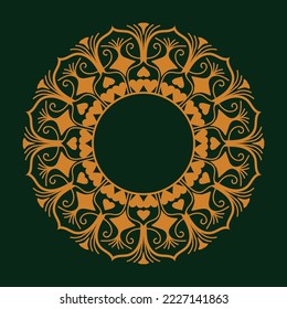 El diseño de Mandala de lujo puede ser cualquier cerámica, azulejos, portada de libros y cualquier producto.