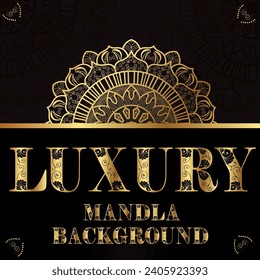 Luxus-Mandala-Design-Vektorgrafik Mandala 