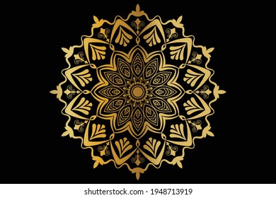 Fondo del vector de diseño de Mandala de lujo