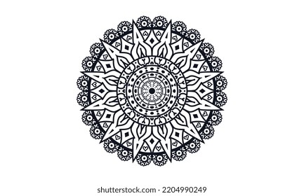 luxuriöses mandala design, Vektorhintergrund Vintage abstraktes blumenmuster design