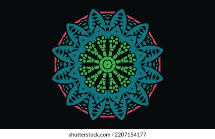 luxuriöses mandala design, Vektorhintergrund Vintage abstraktes blumenmuster design t shirt design