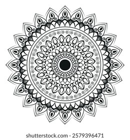Luxury Mandala Design Vector isolated on white background