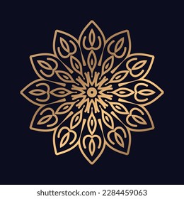 Luxury mandala design vector logo icon illustration