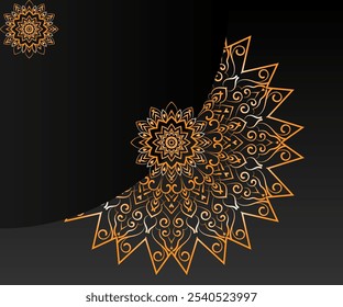 Luxury mandala design with vector pattern. Vintage ornament template. Can be used for background and wallpaper. Elegant and classic vector elements great for decoration.