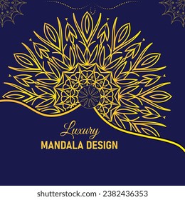 Luxury mandala design vector template