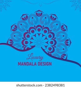 Luxury mandala design vector template