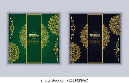 Luxury mandala design vector template