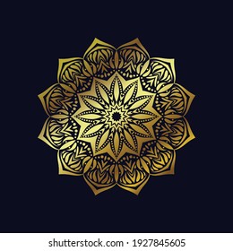 Luxury mandala with floral decorative Background for greeting card and tattoo template elements