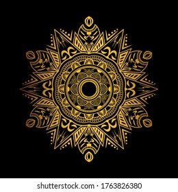 Luxury mandala gold collor background, decorative background with an elegant mandala design, Luxury Mandala Islamic Background with Arabesque Pattern, Ornamental Background 