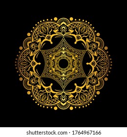 Luxury mandala gold collor background, decorative background with an elegant mandala design, Luxury Mandala Islamic Background with Arabesque Pattern, Ornamental Background 