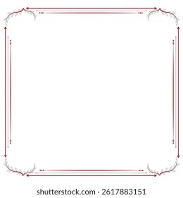 Luxury mandala gold corner border rectangle frame background	