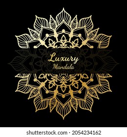 Luxury Mandala Gold Ornament EPS 10