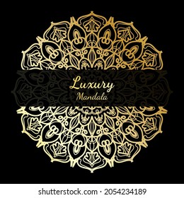 Luxury Mandala Gold Ornament EPS 10