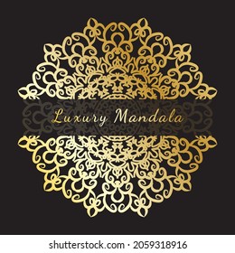 Luxury Mandala Gold Ornament EPS 10