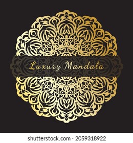 Luxury Mandala Gold Ornament EPS 10