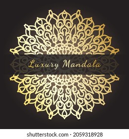 Luxury Mandala Gold Ornament EPS 10
