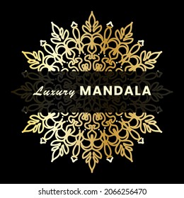Luxury Mandala Gold Ornament. EPS 10