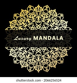 Luxury Mandala Gold Ornament. EPS 10