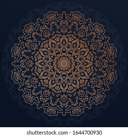 Luxury mandala with golden arabesque pattern arabic islamic east style