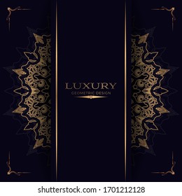 Luxus-Mandala mit goldenem arabischen Muster arabischen islamischen Ost-Stil