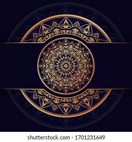 Luxus-Mandala mit goldenem arabischen Muster arabischen islamischen Ost-Stil
